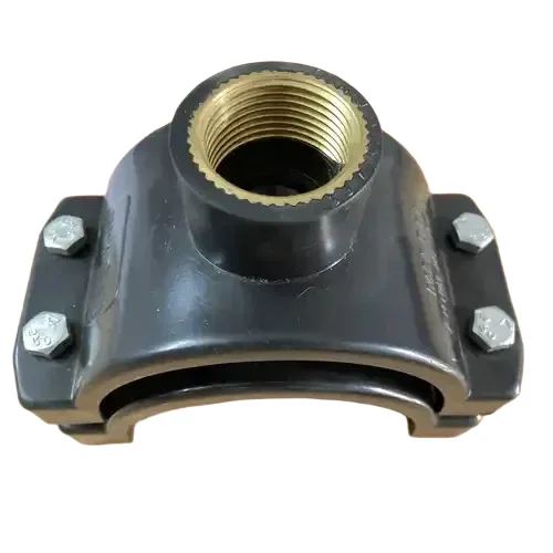 Rainson Brass black threaded PP service saddle